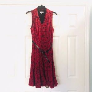 Red Dress knee length